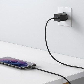 Rychlá nabíječka Baseus Super Si 1C USB Type C 25W Power Delivery Quick Charge černá (CCSP020101)