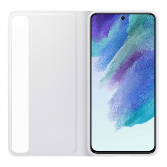 Samsung Smart Clear View Cover with Intelligent Display and antimicrobial coating for Samsung Galaxy S21 FE white (EF-ZG990CWEGEE)