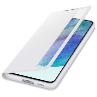 Samsung Smart Clear View Cover with Intelligent Display and antimicrobial coating for Samsung Galaxy S21 FE white (EF-ZG990CWEGEE)