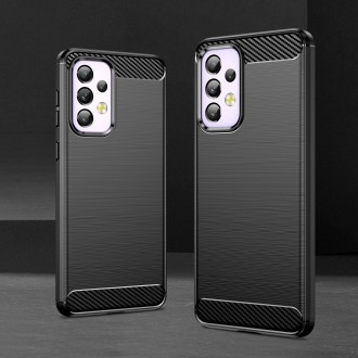 Carbon Case Flexible Cover Sleeve for Samsung Galaxy A33 5G black