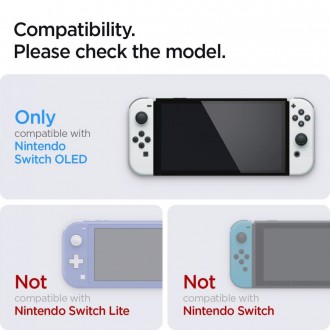 Tvrzené sklo Spigen GLAS.TR "EZ FIT" 2BALENÍ NINTENDO SWITCH OLED