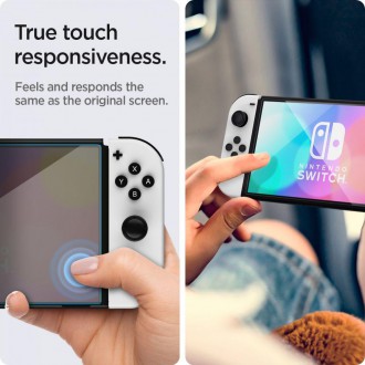 Tvrzené sklo Spigen GLAS.TR "EZ FIT" 2BALENÍ NINTENDO SWITCH OLED