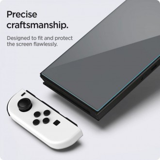 Tvrzené sklo Spigen GLAS.TR "EZ FIT" 2BALENÍ NINTENDO SWITCH OLED