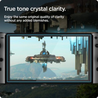 Tvrzené sklo Spigen GLAS.TR "EZ FIT" 2BALENÍ NINTENDO SWITCH OLED