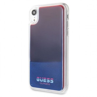 Guess GUHCI61GLCRE iPhone Xr červený /červený pevný obal California Glow in the dark