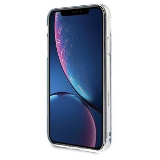 Guess GUHCI61GLCRE iPhone Xr červený /červený pevný obal California Glow in the dark