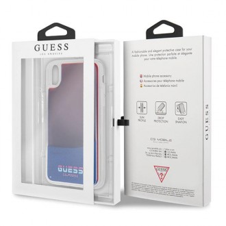 Guess GUHCI61GLCRE iPhone Xr červený /červený pevný obal California Glow in the dark