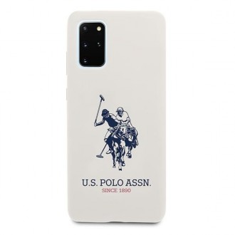 US Polo USHCS67SLHRWH S20+ G985 biały/white Silicone Collection