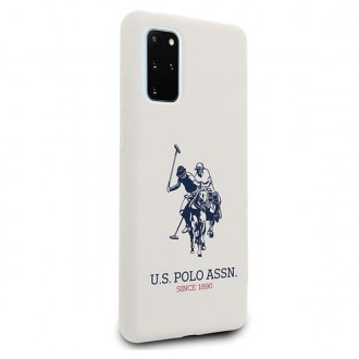 US Polo USHCS67SLHRWH S20+ G985 biały/white Silicone Collection