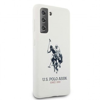 US Polo USHCS21MSLHRWH S21+ G996 biały/white Silicone Logo