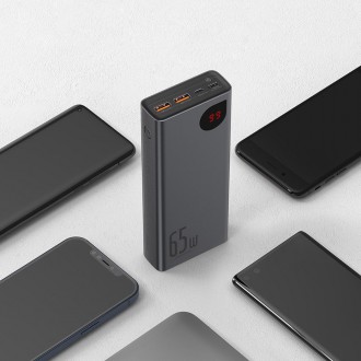 [RETURNED ITEM] Powerbanka Baseus Adaman 2x USB / 1x USB typu C / 1x micro USB 20000mAh 65W Quick Charge 4.0 Power Delivery modrá (PPIMDA-D03)