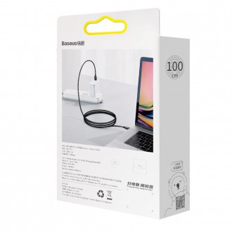 Baseus Superior Cable Cord USB Type C - USB Type C Rychlé nabíjení / Power Delivery / FCP 100W 5A 20V 1m černá (CATYS-B01)