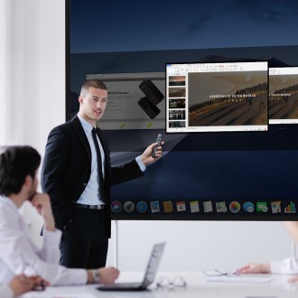 Dálkové ovládání laserového ukazovátka Baseus Orange Dot pro prezentaci na PC s vestavěnou baterií v šedé barvě (WKCD000013)