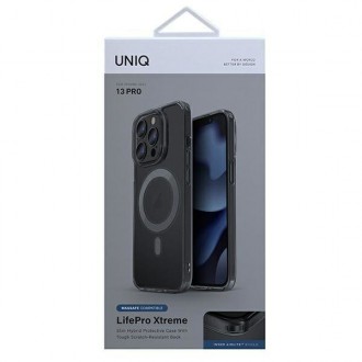UNIQ etui LifePro Xtreme iPhone 13 Pro / 13 6,1" magsafe dymny/smoke