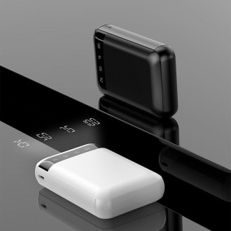 Dudao Portable 10000mAh USB Power Bank Black (K3Pro mini)