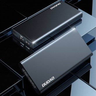Dudao metal power bank with LED indicator 10000mAh silver (K5Pro)