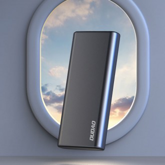 Dudao metal power bank with LED indicator 10000mAh silver (K5Pro)