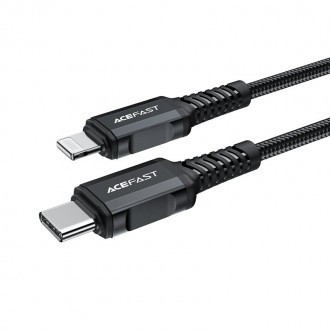 Acefast cable MFI USB Type C - Lightning 1,8m, 30W, 3A black (C4-01 C Black)