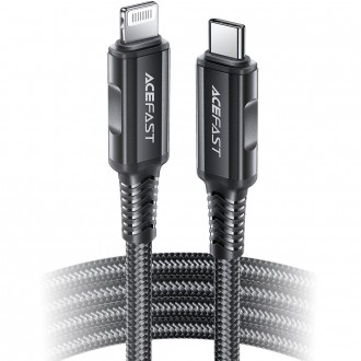 Acefast cable MFI USB Type C - Lightning 1,8m, 30W, 3A black (C4-01 C Black)