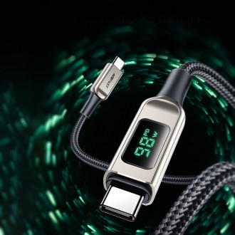 Acefast cable USB Type C - USB Type C 2m, 100W (20V / 5A) silver (C6-03 silver)