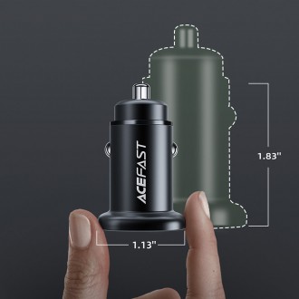 Acefast car charger 38W USB Type C / USB, PPS, Power Delivery, Quick Charge 3.0, AFC, FCP black (B1 black)