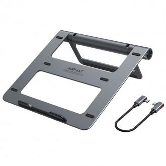 Acefast HUB multifunctional USB Type C laptop stand - 2x USB 3.2 Gen 1 (3.0, 3.1 Gen 1) / TF, SD / HDMI 4K @ 60Hz / RJ45 1Gbps / PD 3.0 100W (20V / 5A