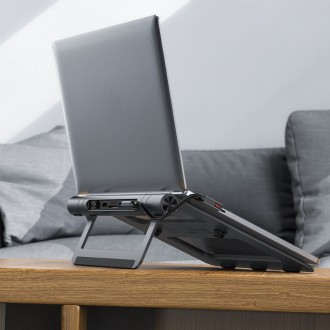 Acefast HUB multifunctional USB Type C laptop stand - 2x USB 3.2 Gen 1 (3.0, 3.1 Gen 1) / TF, SD / HDMI 4K @ 60Hz / RJ45 1Gbps / PD 3.0 100W (20V / 5A