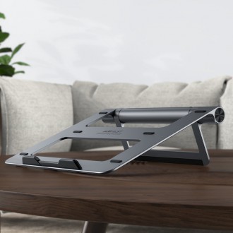 Acefast HUB multifunctional USB Type C laptop stand - 2x USB 3.2 Gen 1 (3.0, 3.1 Gen 1) / TF, SD / HDMI 4K @ 60Hz / RJ45 1Gbps / PD 3.0 100W (20V / 5A