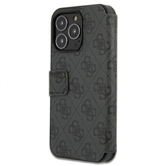 Guess GUBKP13L4GMGGR iPhone 13 Pro / 13 6,1" šedá/šedá kniha 4G velké kovové logo