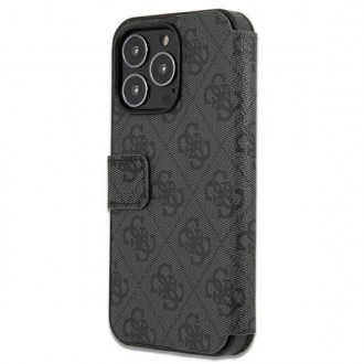 Guess GUBKP13L4GMGGR iPhone 13 Pro / 13 6,1&quot; šedá/šedá kniha 4G velké kovové logo