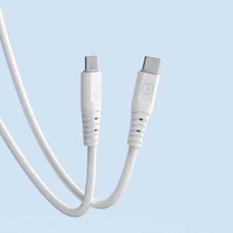 Dudao cable, cable USB Type C - USB Type C 6A 100W PD 1m white (TGL3C)