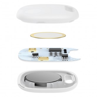 Baseus T2 Pro chytrý GPS tracker na klíče od dětské kabelky bílý (FMTP000002)