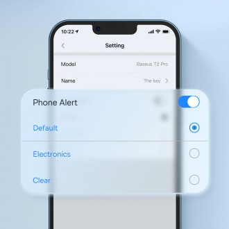Baseus T2 Pro chytrý GPS tracker na klíče od dětské kabelky bílý (FMTP000002)