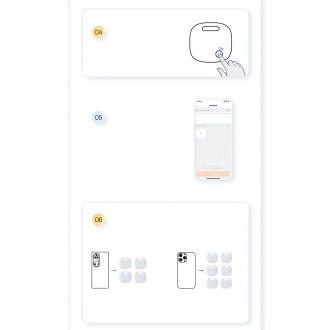 Baseus T2 Pro chytrý GPS tracker na klíče od dětské kabelky bílý (FMTP000002)
