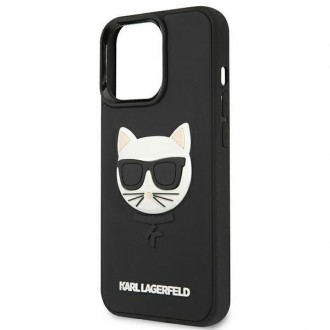 Karl Lagerfeld KLHCP13XCH3DBK 13 Pro Max 6,7" czarny/black hardcase 3D Rubber Choupette