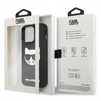 Karl Lagerfeld KLHCP13XCH3DBK 13 Pro Max 6,7" czarny/black hardcase 3D Rubber Choupette