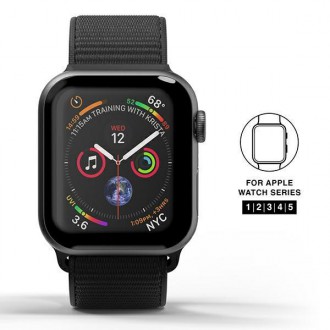 SuperDry Watchband Apple Watch 38/40/41 mm Nylon Weave czarny/black 41673
