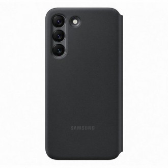 Pouzdro Samsung LED View Cover s LED displejem pro Samsung Galaxy S22 černé (EF-NS901PBEGEE)