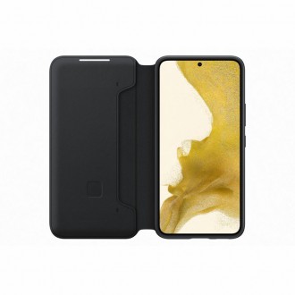 Pouzdro Samsung LED View Cover s LED displejem pro Samsung Galaxy S22 černé (EF-NS901PBEGEE)