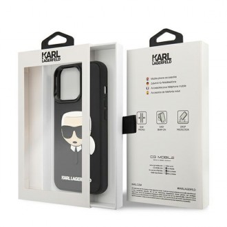 Karl Lagerfeld KLHCP13LKH3DBK iPhone 13 Pro / 13 6,1" czarny/black hardcase 3D Rubber Karl`s Head