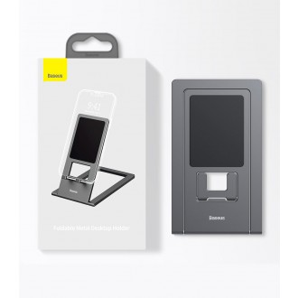 Baseus skládací stolní stojan držák na tablet šedý (LUKP000013)
