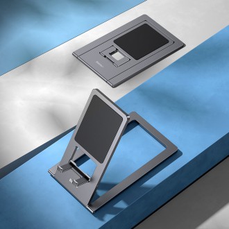Baseus skládací stolní stojan držák na tablet šedý (LUKP000013)