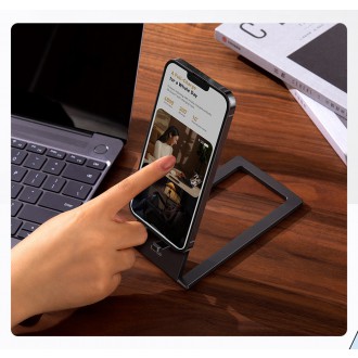 Baseus skládací stolní stojan držák na tablet šedý (LUKP000013)