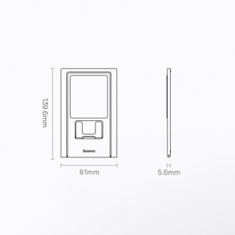 Baseus skládací stolní stojan držák na tablet šedý (LUKP000013)