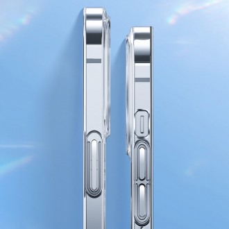 Magnetické pouzdro Baseus Crystal Case pro iPhone 13 Pro Max + průhledné sklo obrazovky (kompatibilní s MagSafe) (ARJT000202)
