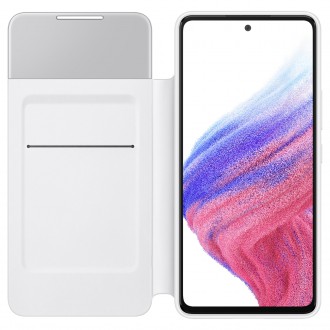 Knihovna Samsung S View Wallet Cover Galaxy A53 5G bílá (EF-EA536PWEGEE)