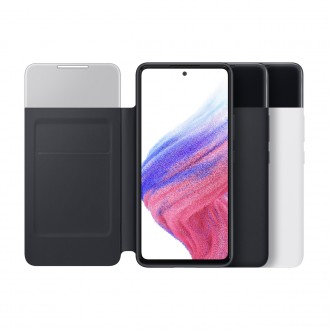 Knihovna Samsung S View Wallet Cover Galaxy A53 5G bílá (EF-EA536PWEGEE)