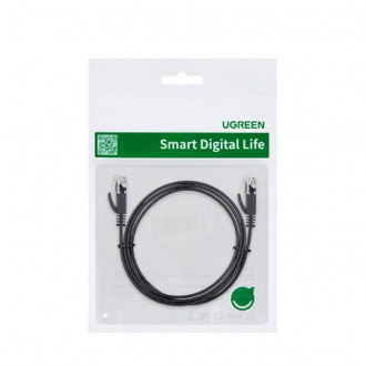 Ugreen flat LAN Ethernet Cat. 6 8m black (NW102)