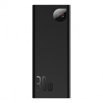 Powerbanka Baseus Adaman 20000mAh 30W černá + kabel USB typu C (PPAD030001)