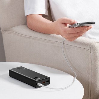Powerbanka Baseus Adaman 20000mAh 30W černá + kabel USB typu C (PPAD030001)